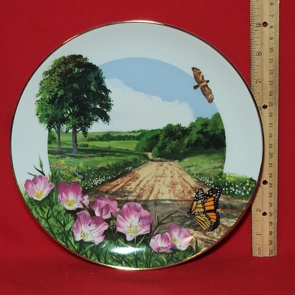 VTG Decorative Plate Royal Windsor Buttercup Wildflowers of the South Gold Trim - Picture 9 of 12